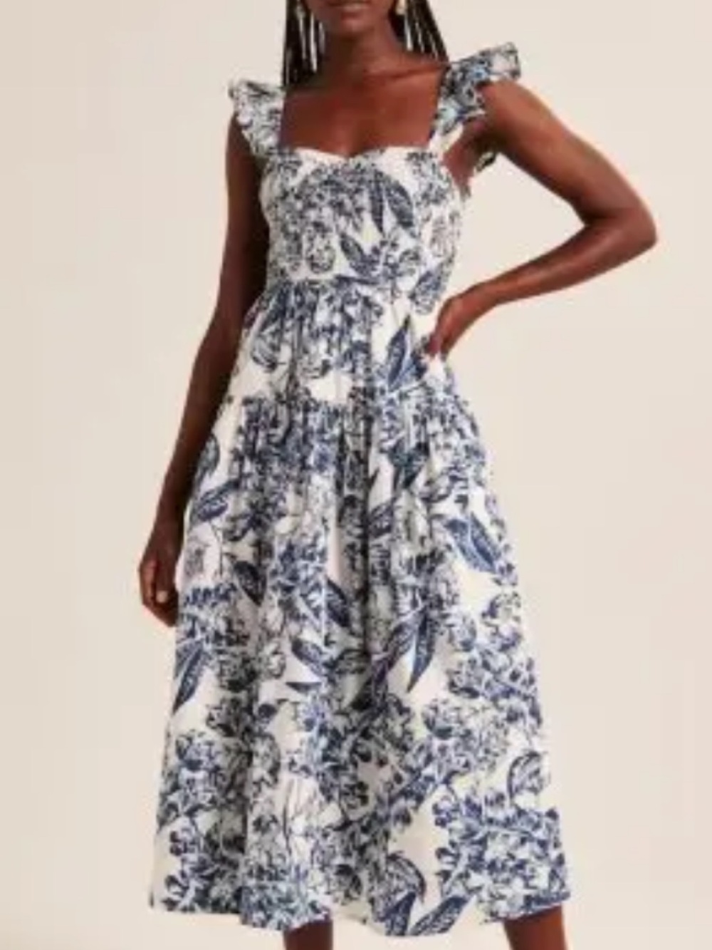Abercrombie & Fitch Ruffle
Strap Smocked Dress